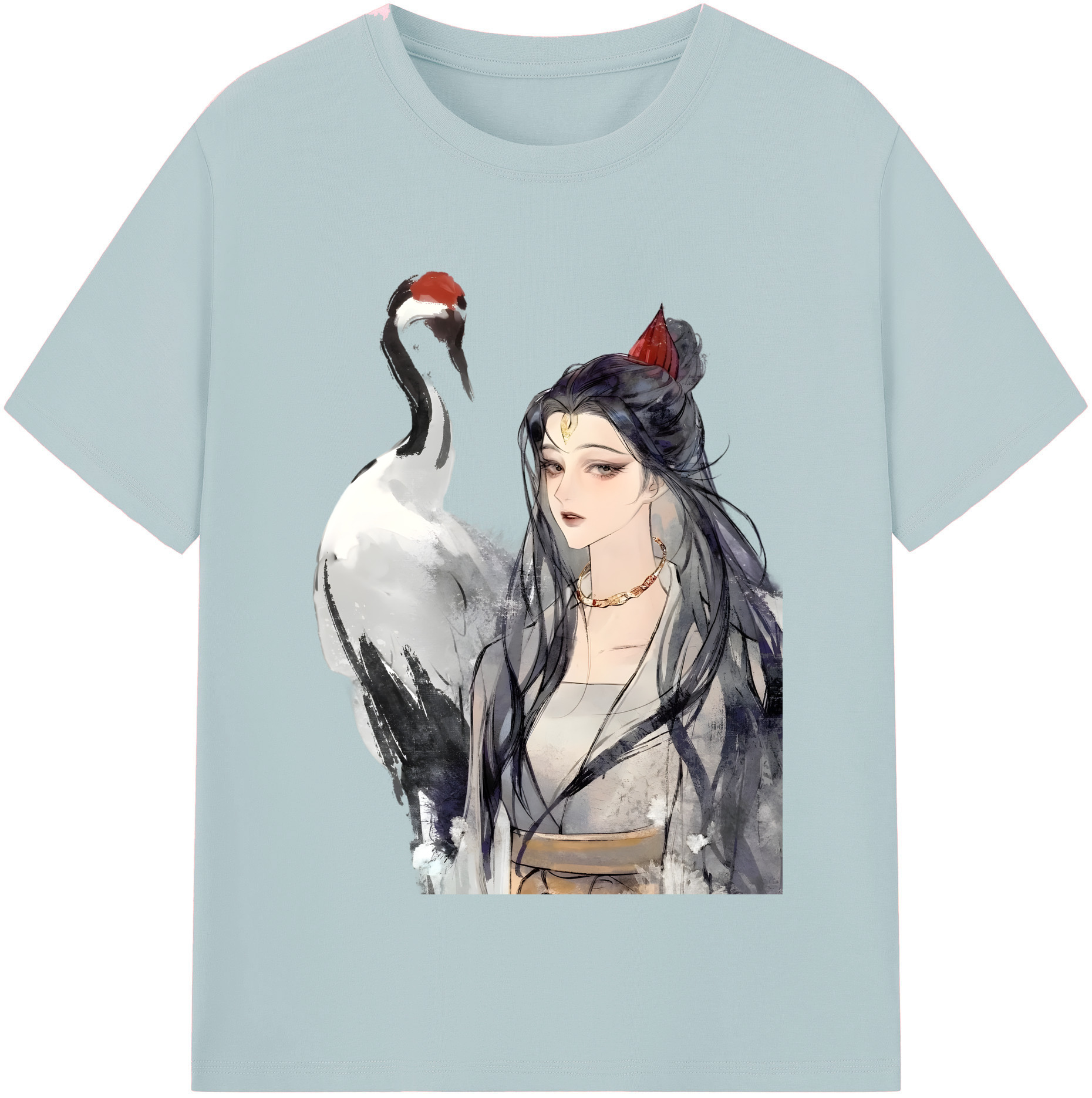 （画像用） Ne Zha 2 ナタ 魔童の大暴れ 綿100％半袖Tシャツ（フロントプリント）